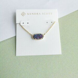 Kendra Scott Elisa Multicolor Drusy Necklace - Gold